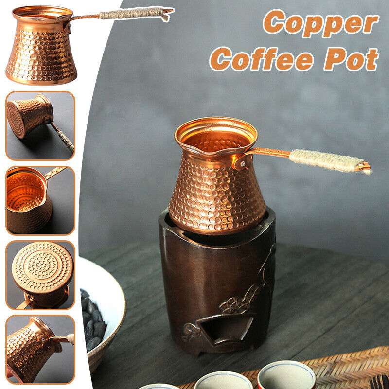 Moka Pot Stove - Cafetera de cobre antiguo, cafetera turca