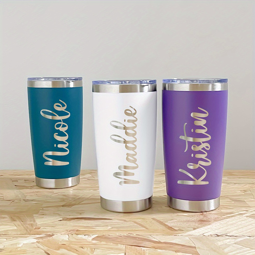 Coffee Tea Name - Vaso Personalizado de Acero Inoxidable de