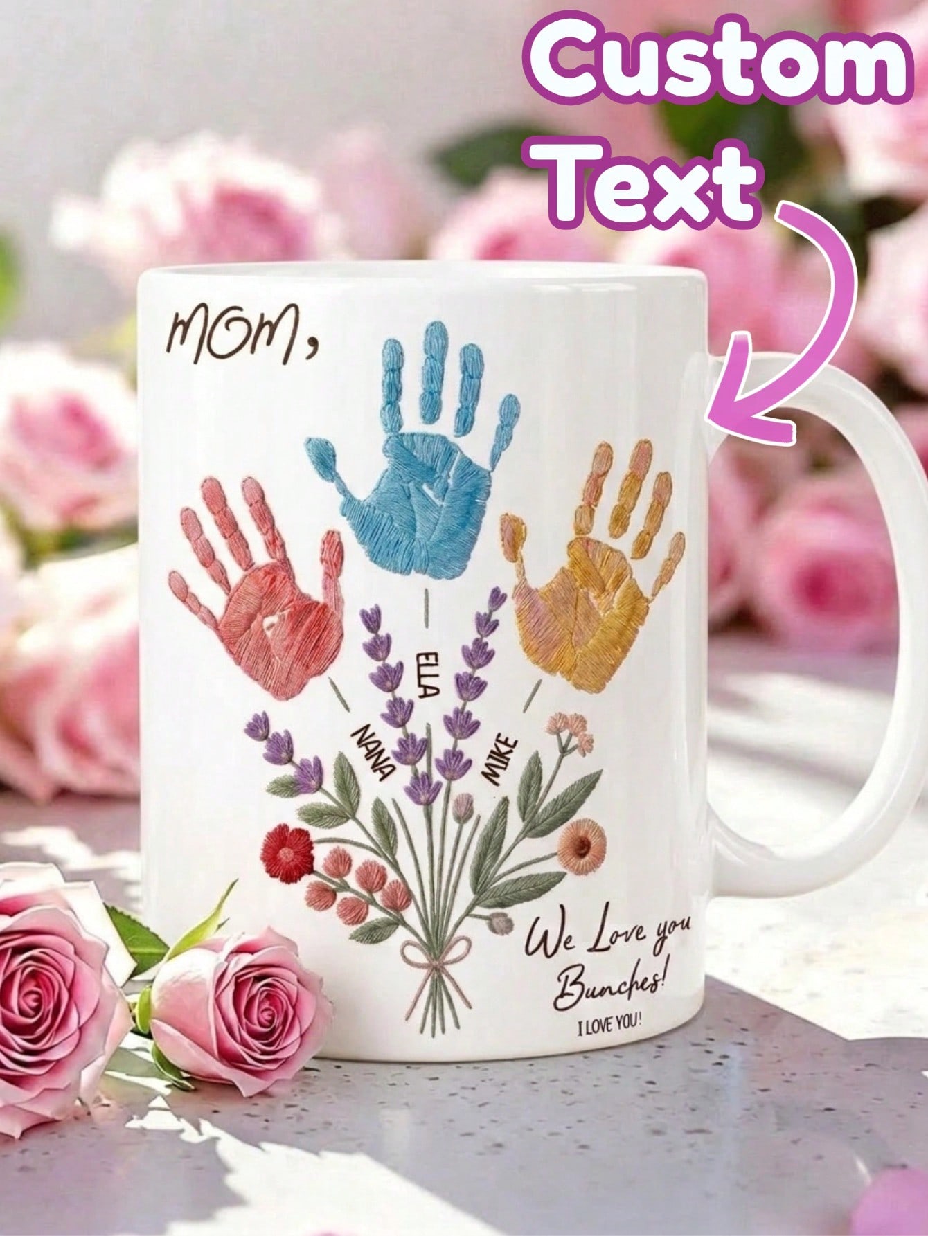 Coffee Tea Name - 1 Juego de tazas personalizadas con