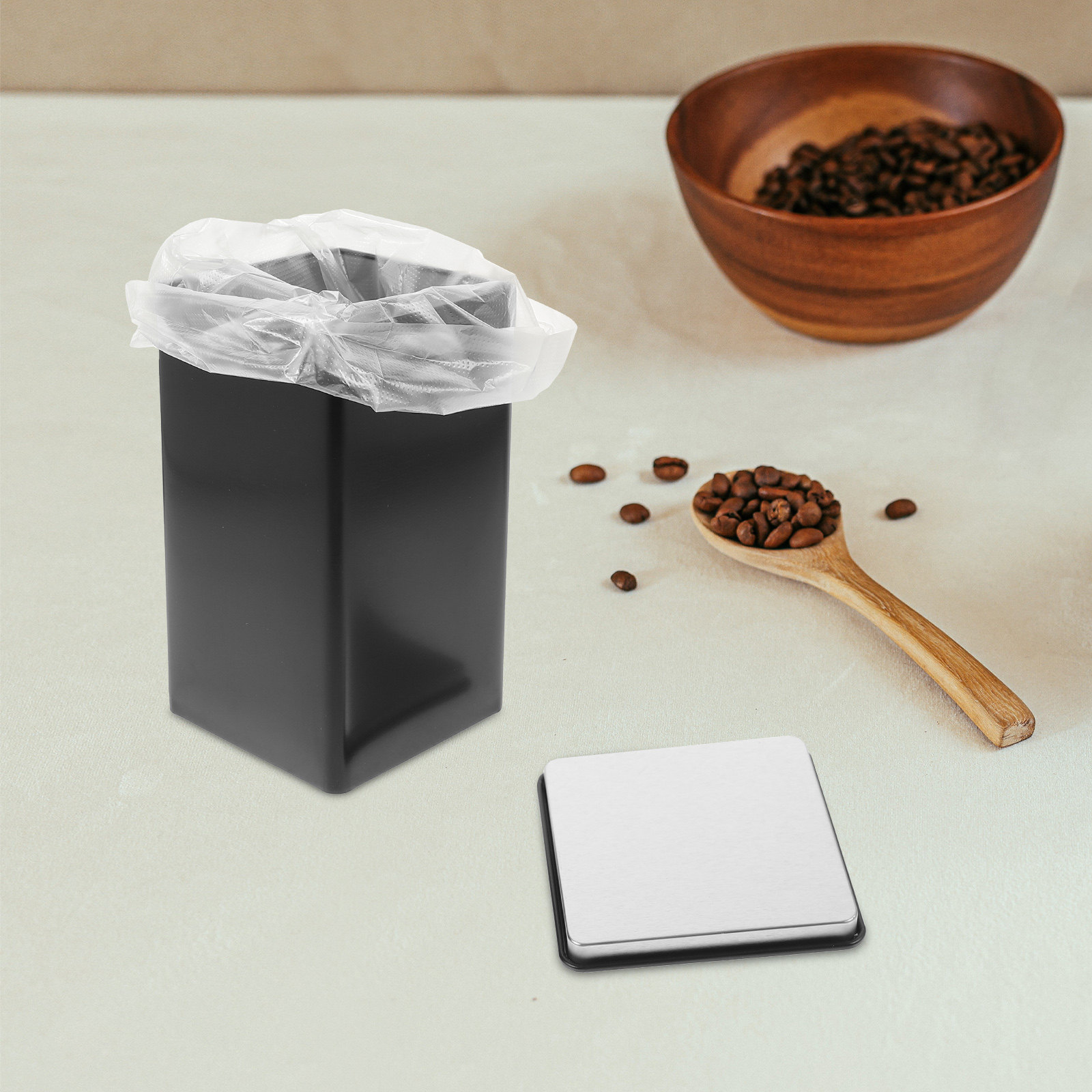 Coffee Tea Sugar - 4 recipientes de almacenamiento con boca