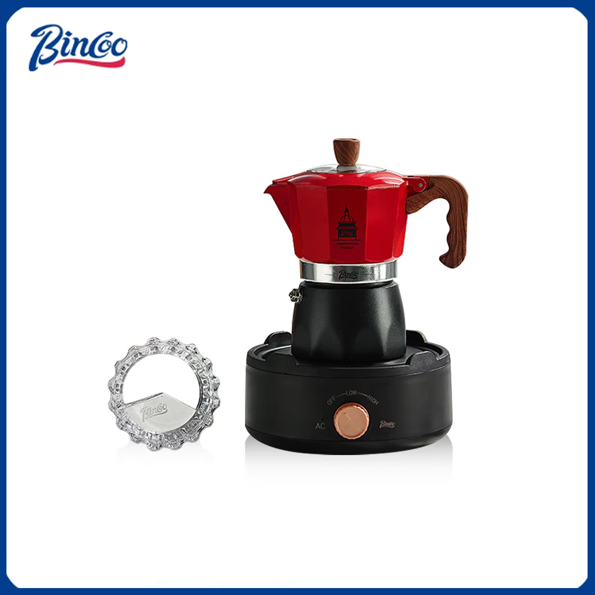 Bincoo-café Moka de doble válv - Moka Pot Stove reseña y precio