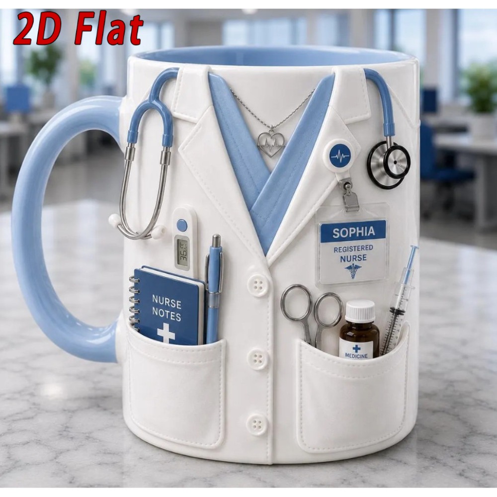 Taza de Enfermera Personalizad - Coffee Tea Name reseña y precio