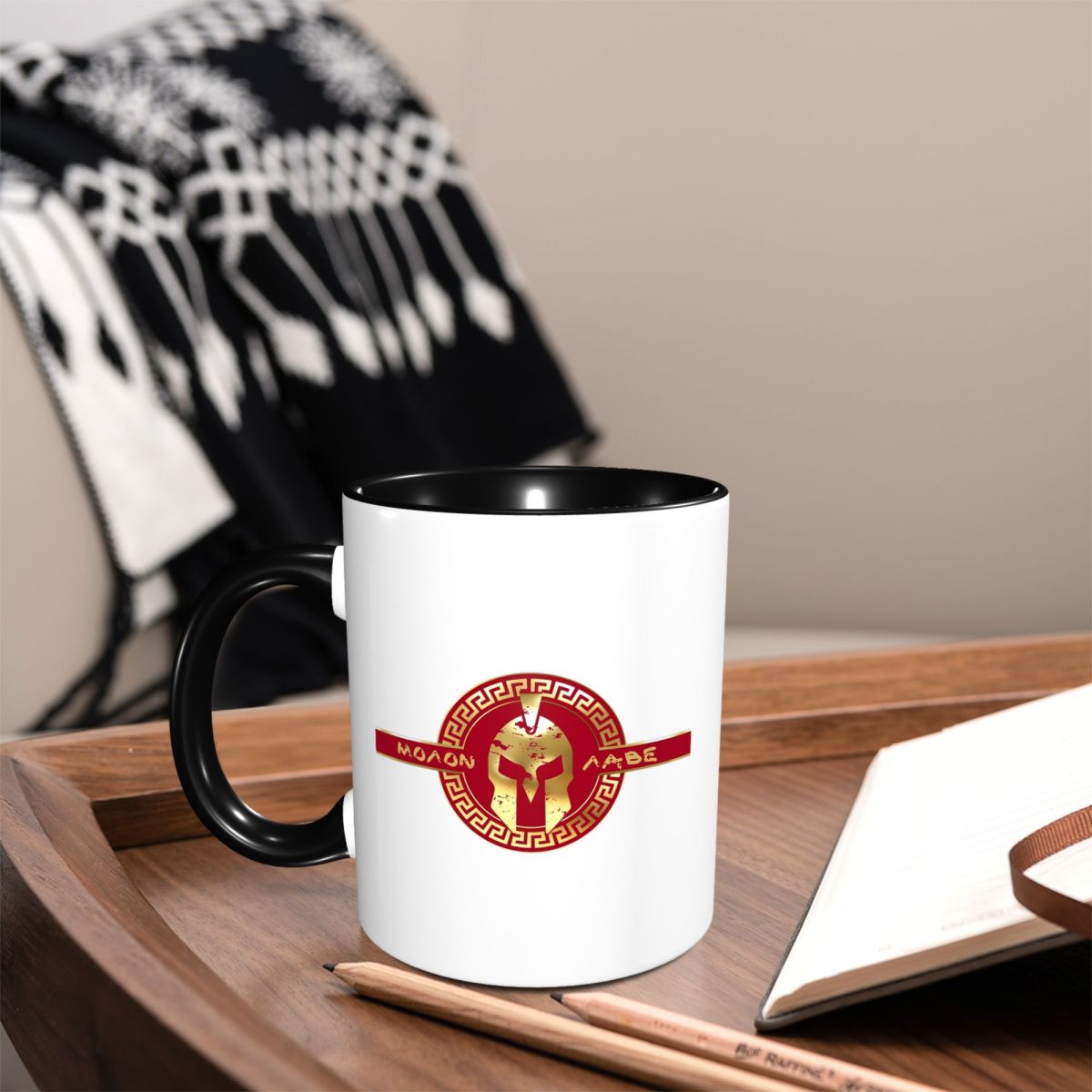 Taza con logotipo del casco Sp - Coffee Tea Name reseña y precio