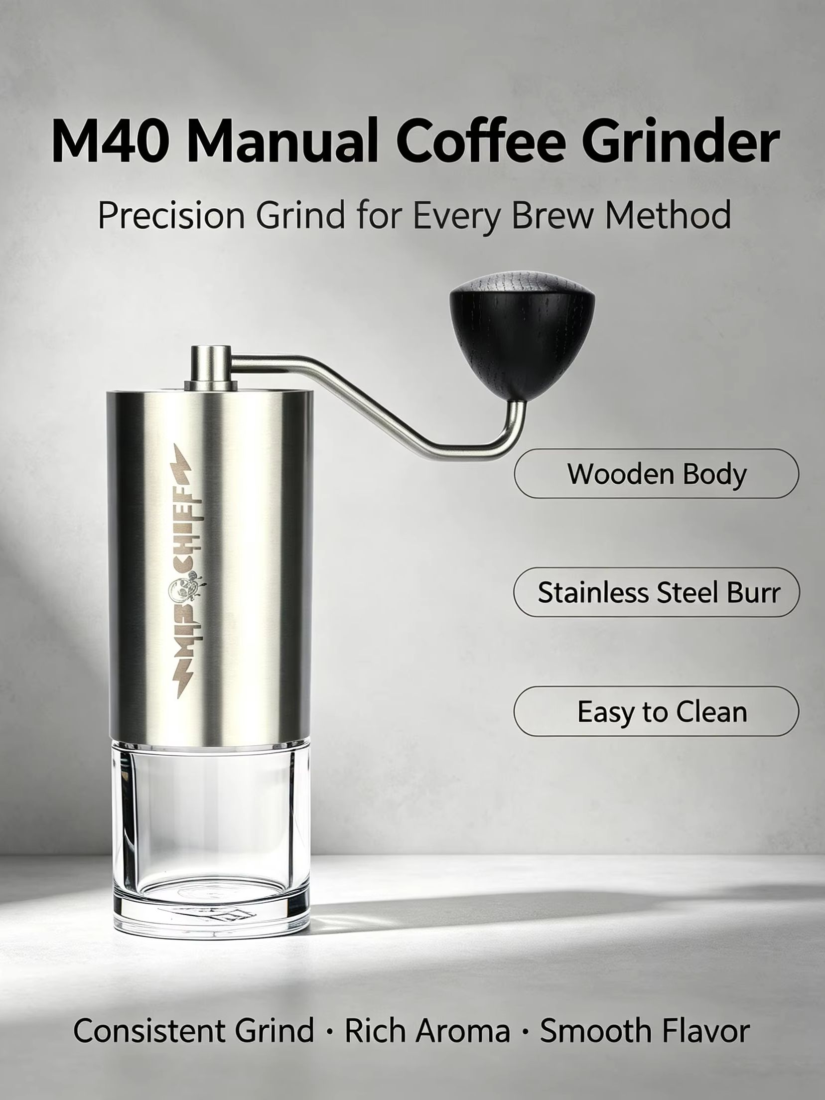 Molinillo de Café Manual MisCh - Burr Hand Grinder reseña y precio