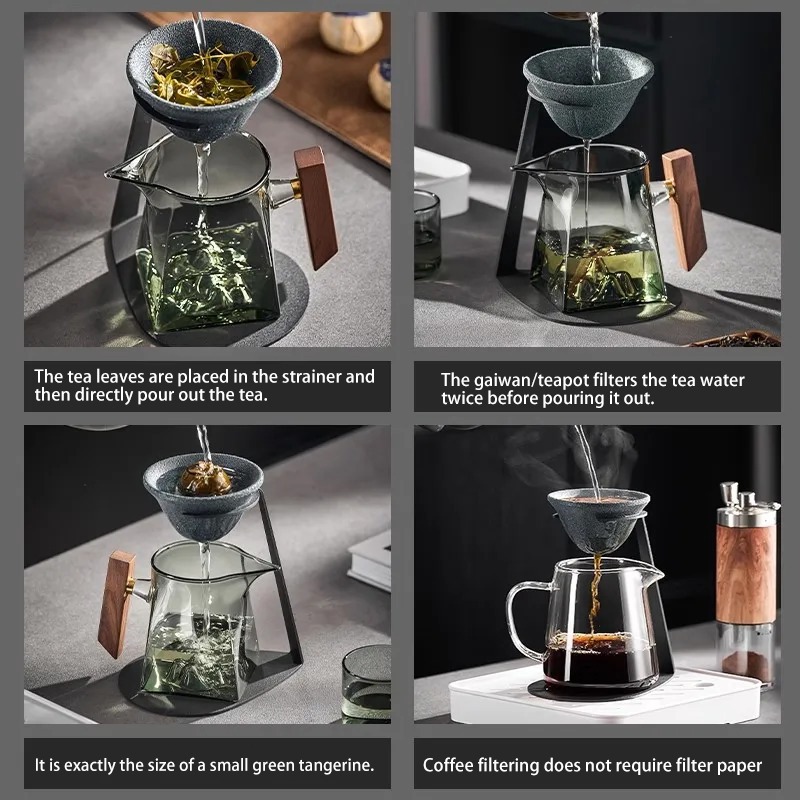 Juego de Filtro de Té de Cerám - Coffee Tea And Sugar Set reseña y precio