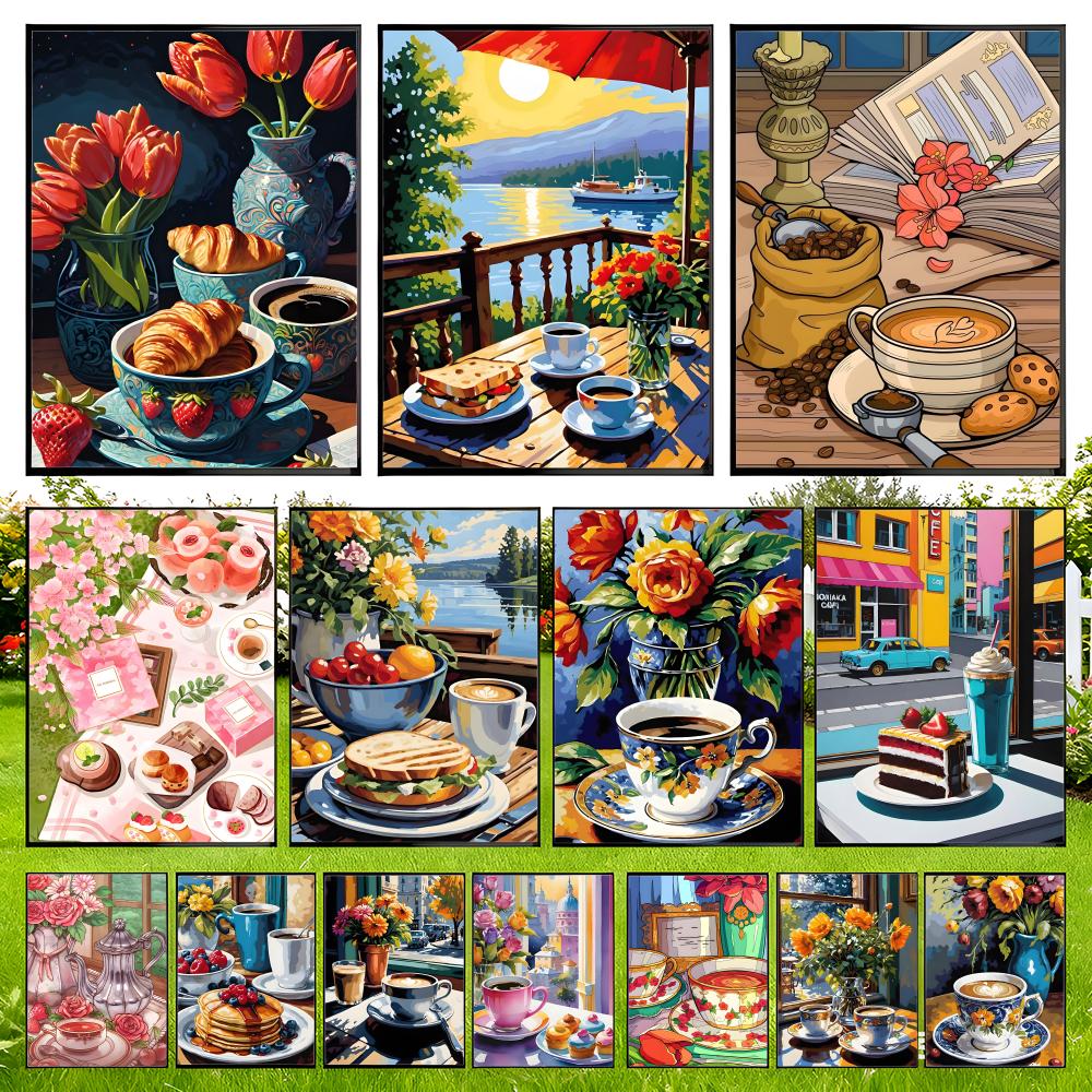 Póster de diseño de taza de ca - Coffee Tea Images reseña y precio