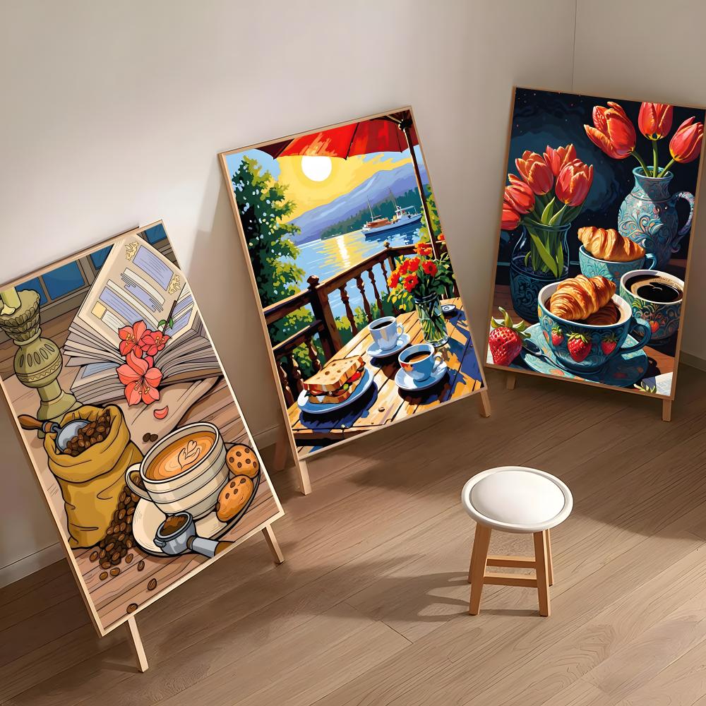 Póster de diseño de taza de ca - Coffee Tea Images reseña y precio
