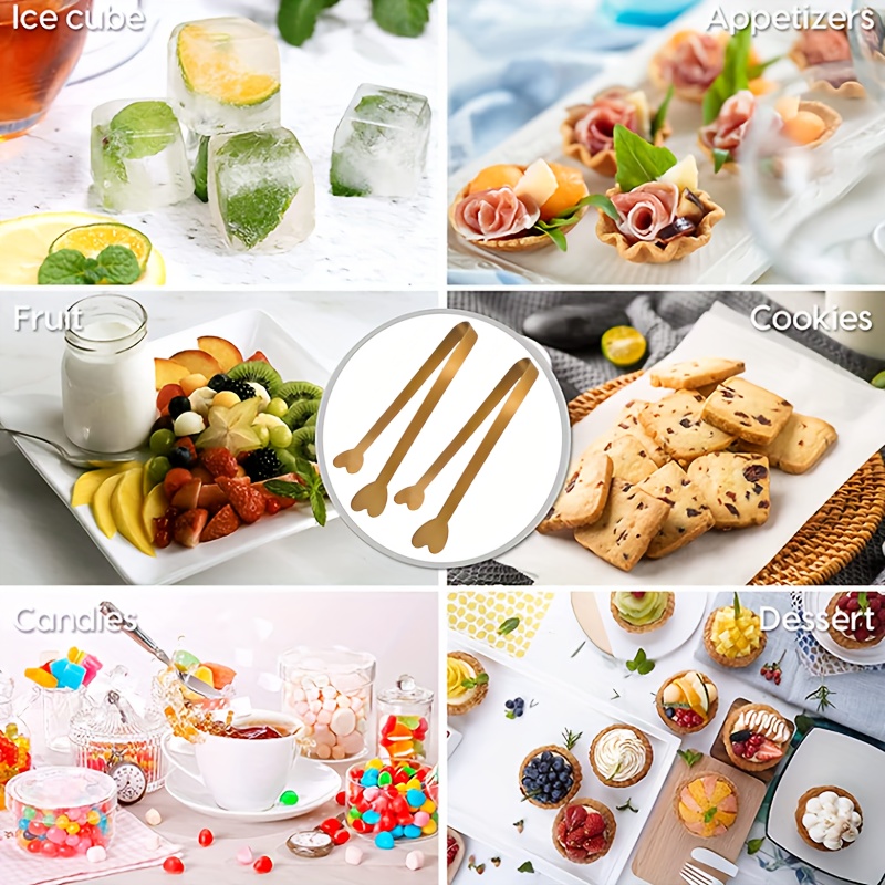 5 Pinzas de Acero Inoxidable e - Coffee Tea Sugar reseña y precio