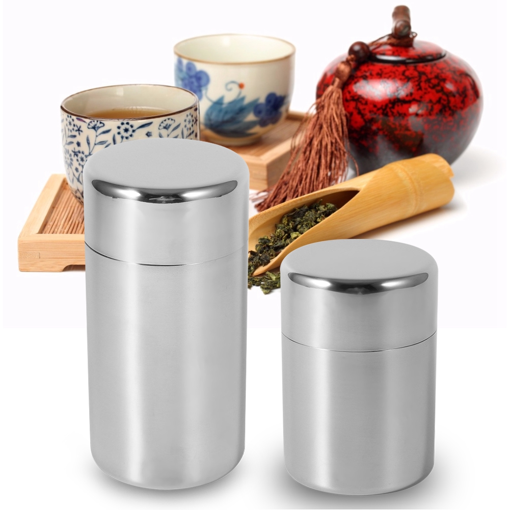 Latas de hojas de té de acero  - Coffee Tea And Sugar Set reseña y precio