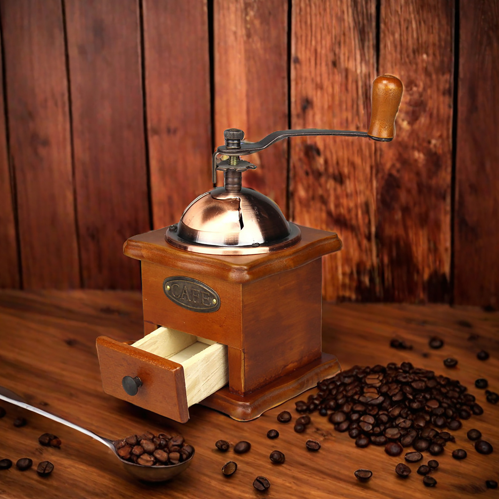 Molinillo de café manual antig - Burr Hand Grinder reseña y precio