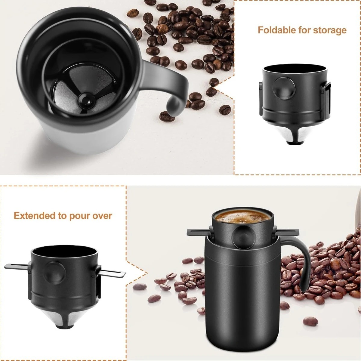 Taza de café de acero inoxidab - Xbloom Coffee Tea reseña y precio