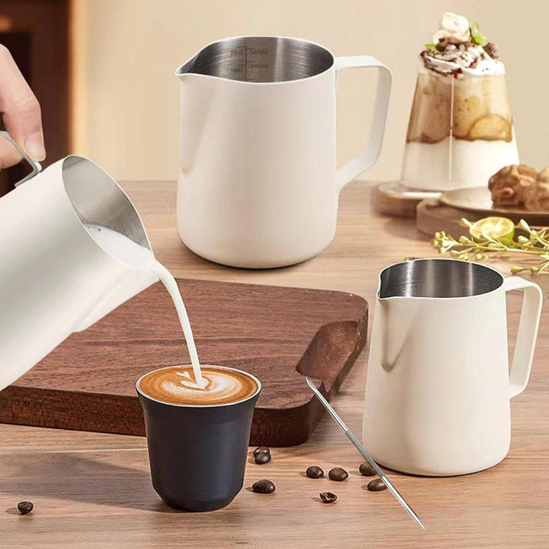 Jarra de leche de acero inoxid - Barista Milk Jug reseña y precio