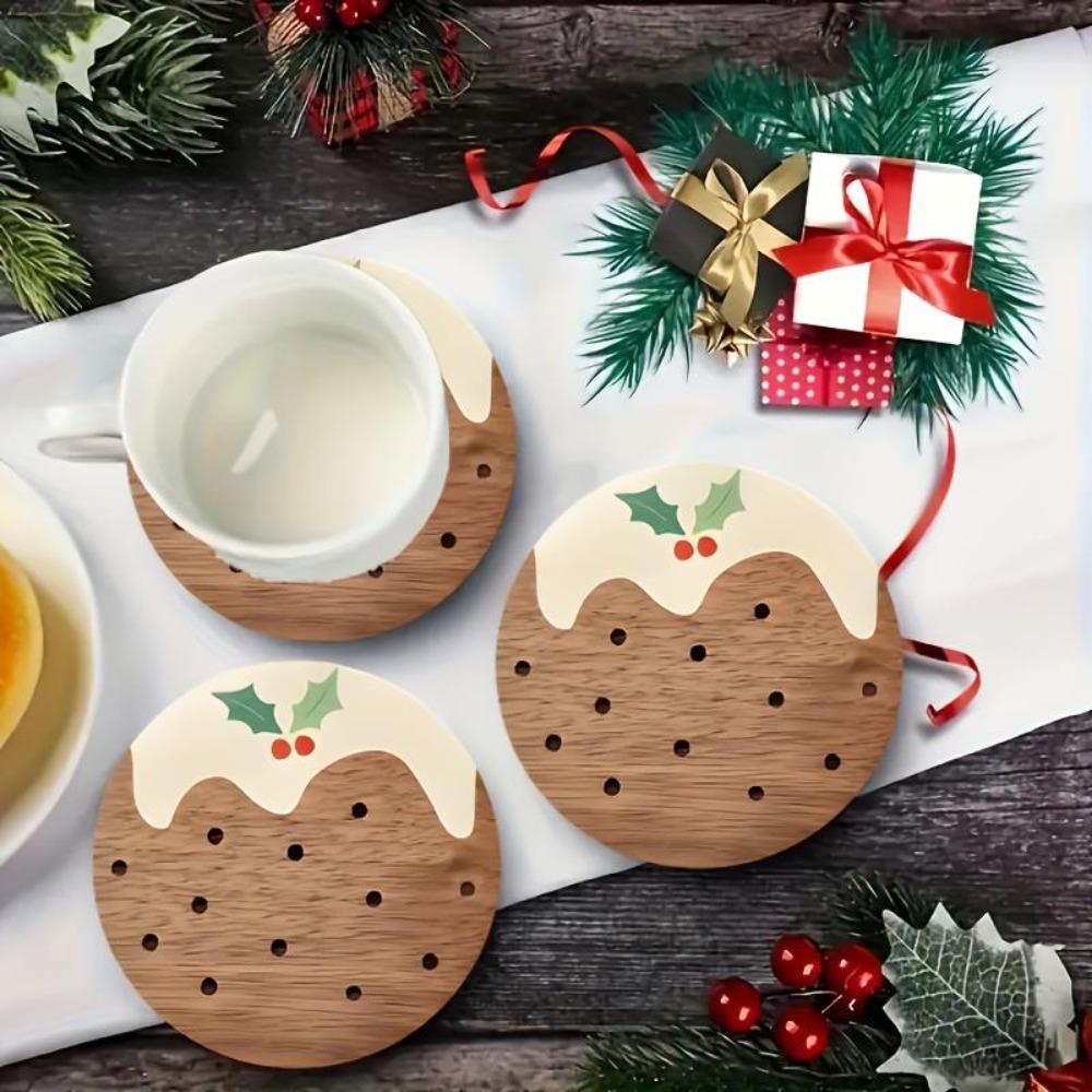 Juego de posavasos de madera e - Coffee Tea And Sugar Set reseña y precio