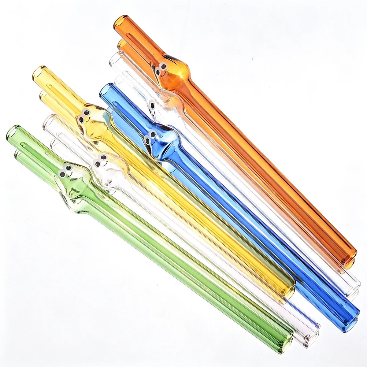 4pcs Wide 12mm Glass Straw Set - Coffee Tea And Sugar Set reseña y precio